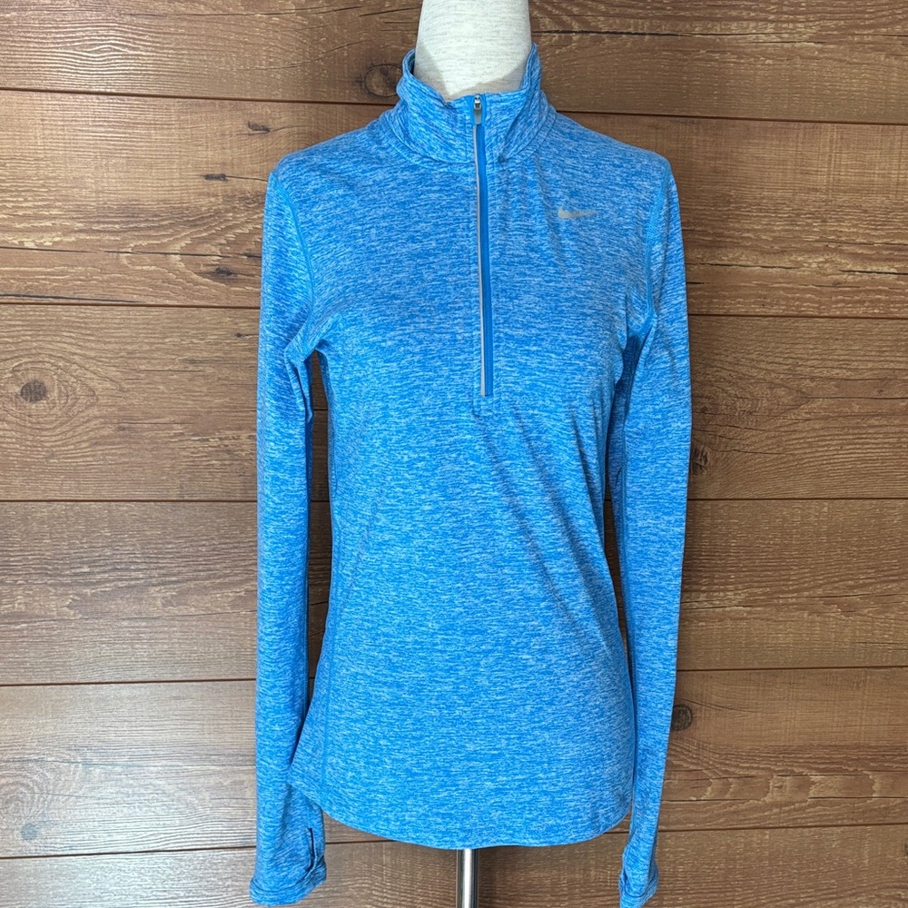 Nike Running sz XS Heathered Blue Dri-Fit Tee